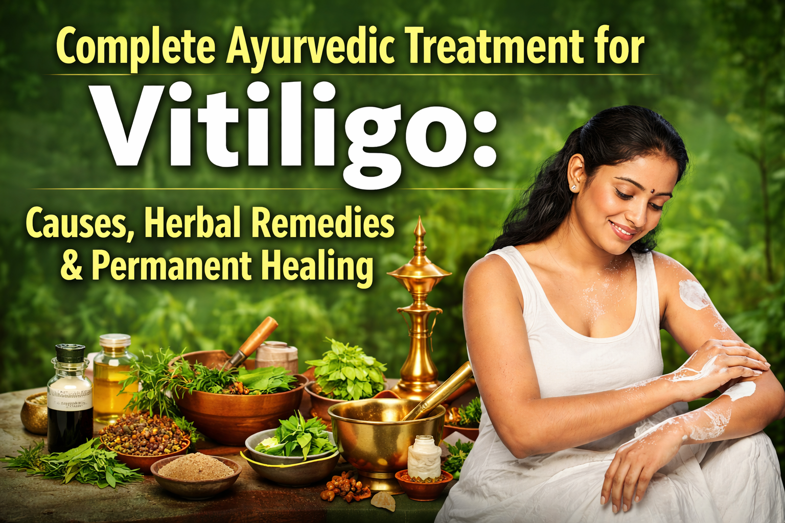 Complete Ayurvedic Treatment for Vitiligo: Causes, Herbal Remedies, and Permanent Healing 