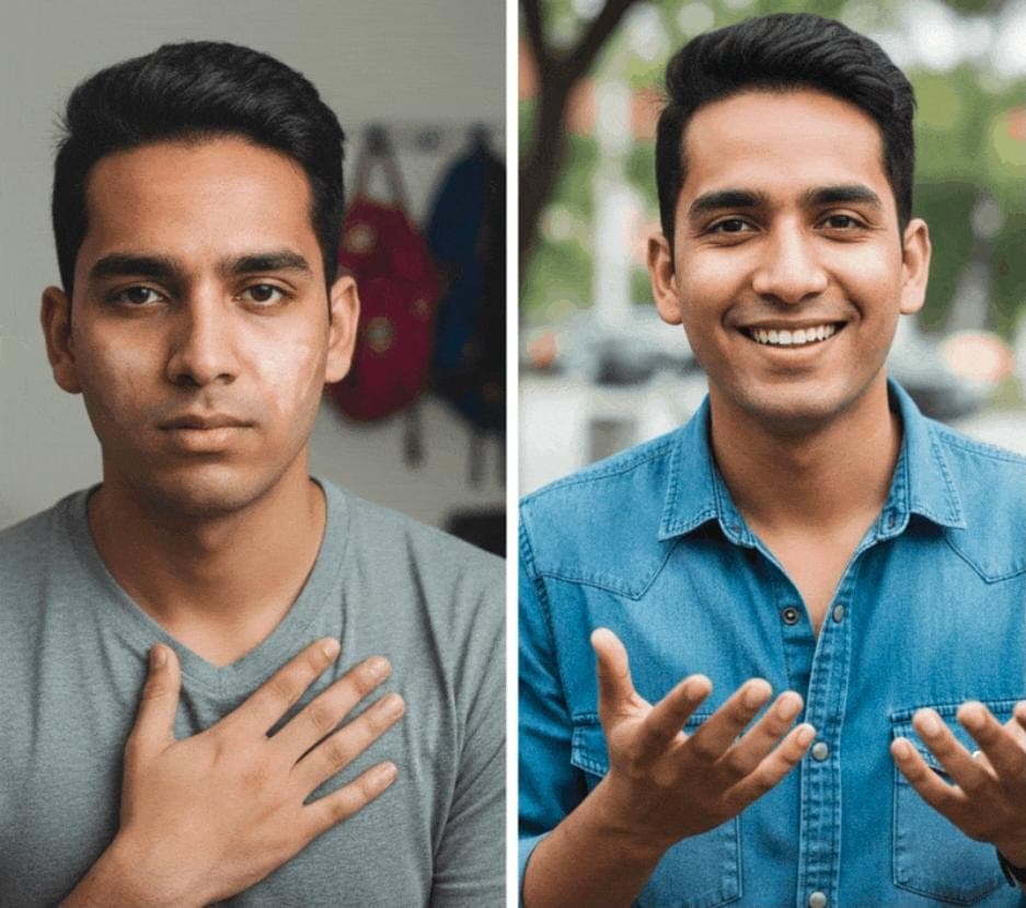 Patient before and after result